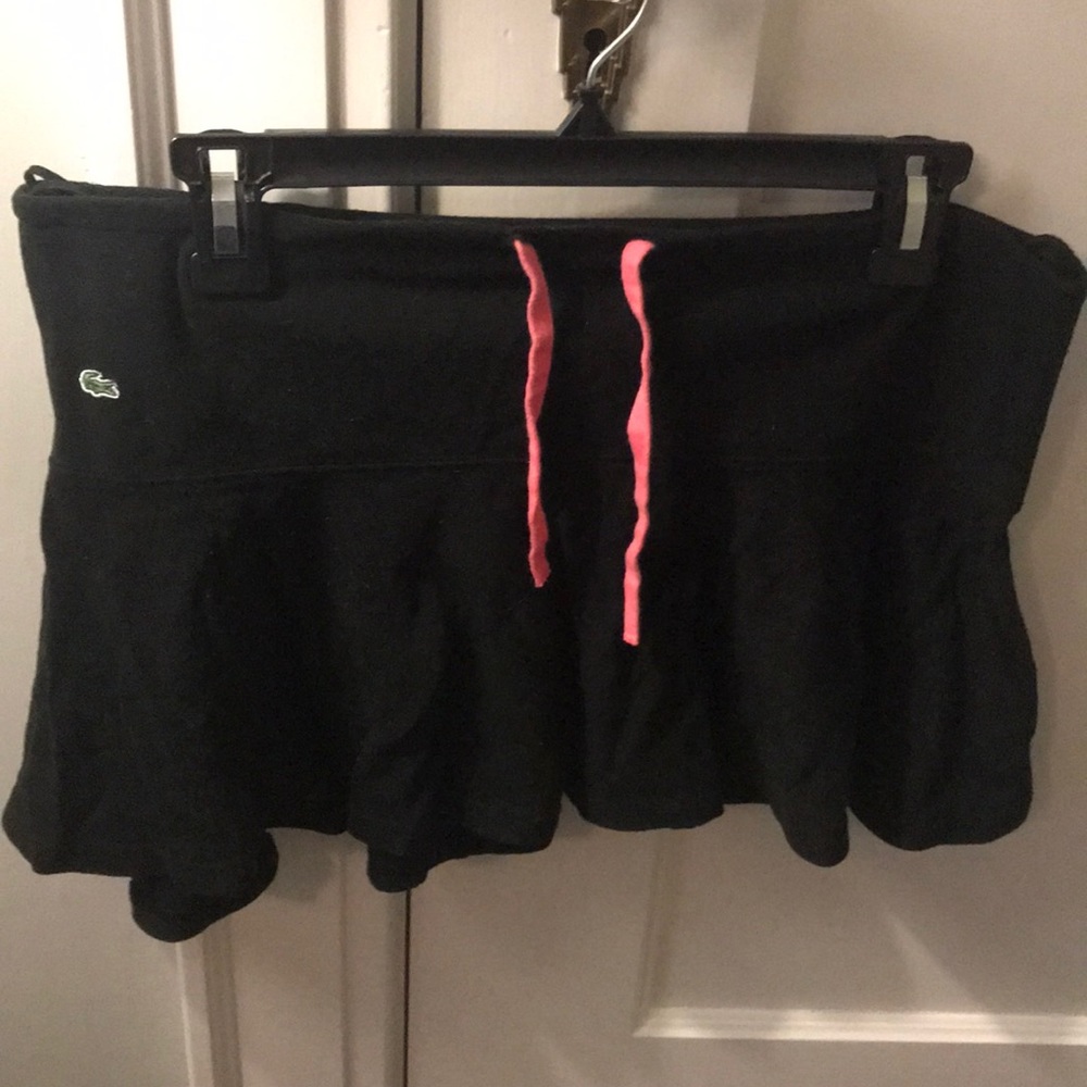 Lacoste mini skirt.  Terry material.